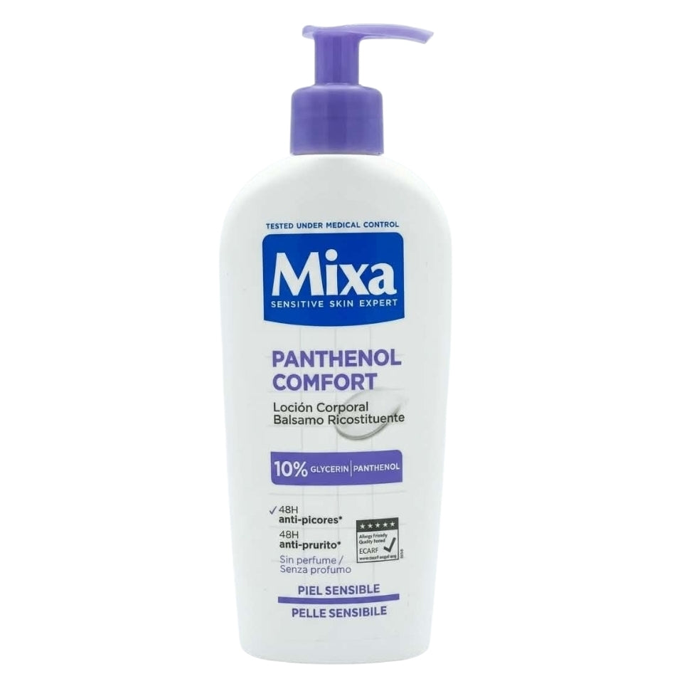 Mixa Panthenol Comfort – Lait Corps Réconfortant 10% Glycérine & Panthénol