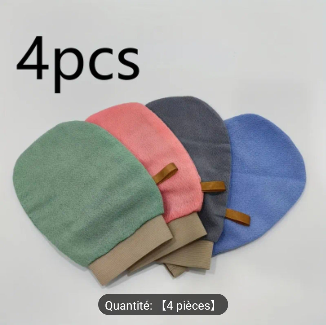 1 Pièce Gant De Bain Exfoliants Double Couche