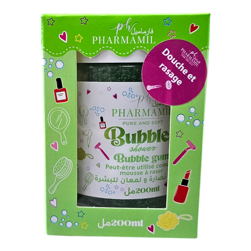 كريم الاستحمام والحلاقة فارماميل بيور آند سوفت بابلز بنكهة العلكة