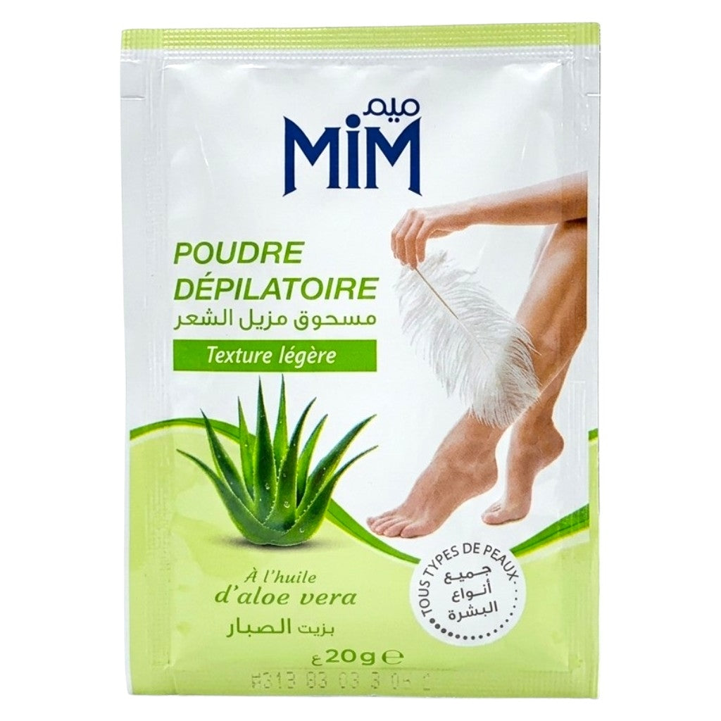 Mim Poudre Dépilatoire Texture Légére À L'huile D'aloès Vera Tiustypes De Peaux