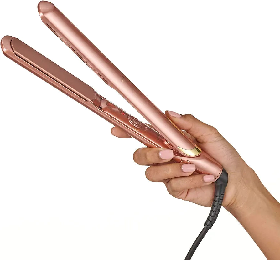Babyliss Lisseur Rose Gold - Plaques En Céramique Multi-Tension Usage Universel Chauffe Ultra-Rapide En 15 Secondes 3 Réglages De Température Jusqu'À 235 °C 2598Pe