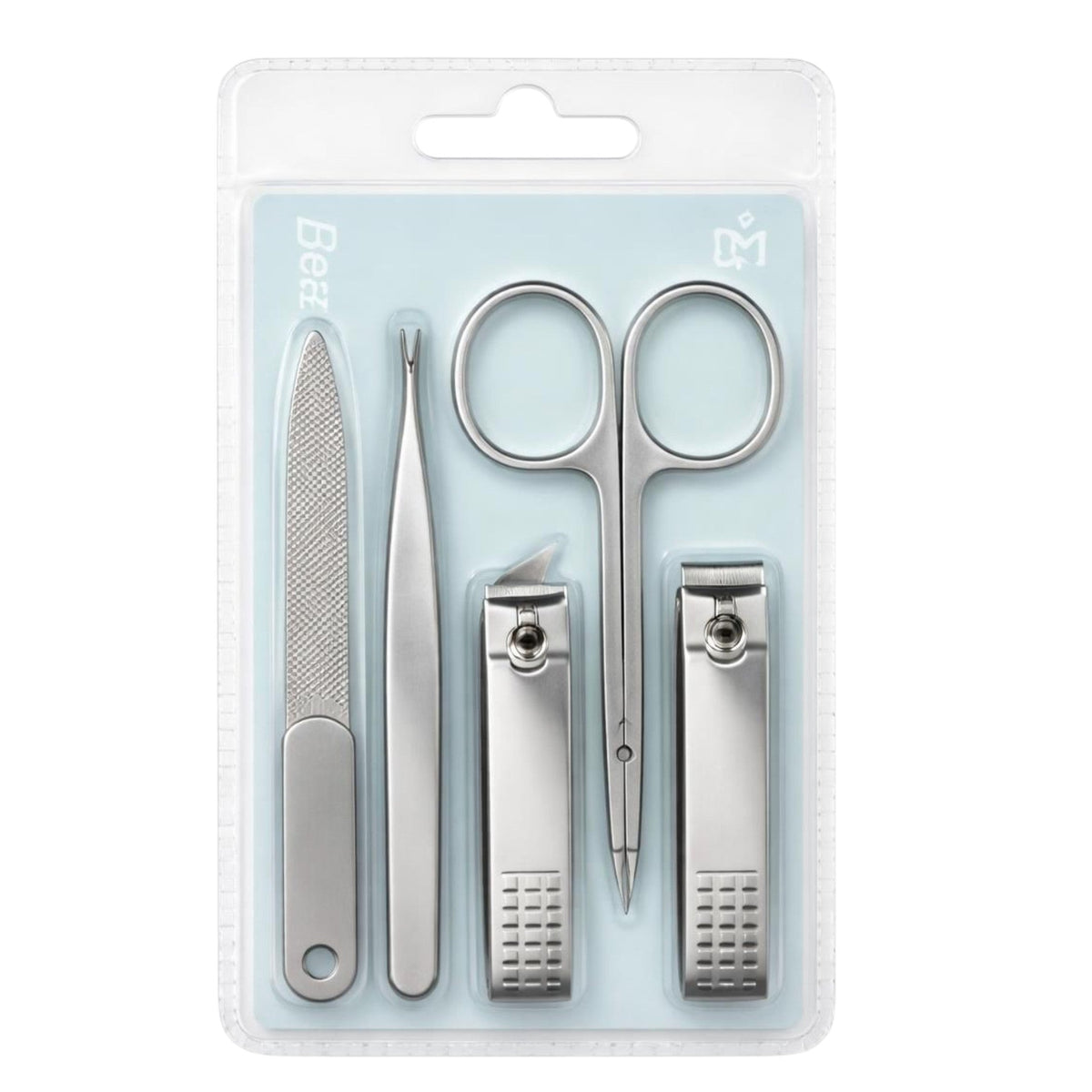 Beauty Kit De Manucure Et Pédicure 5 Pièces En Acier Inoxydable