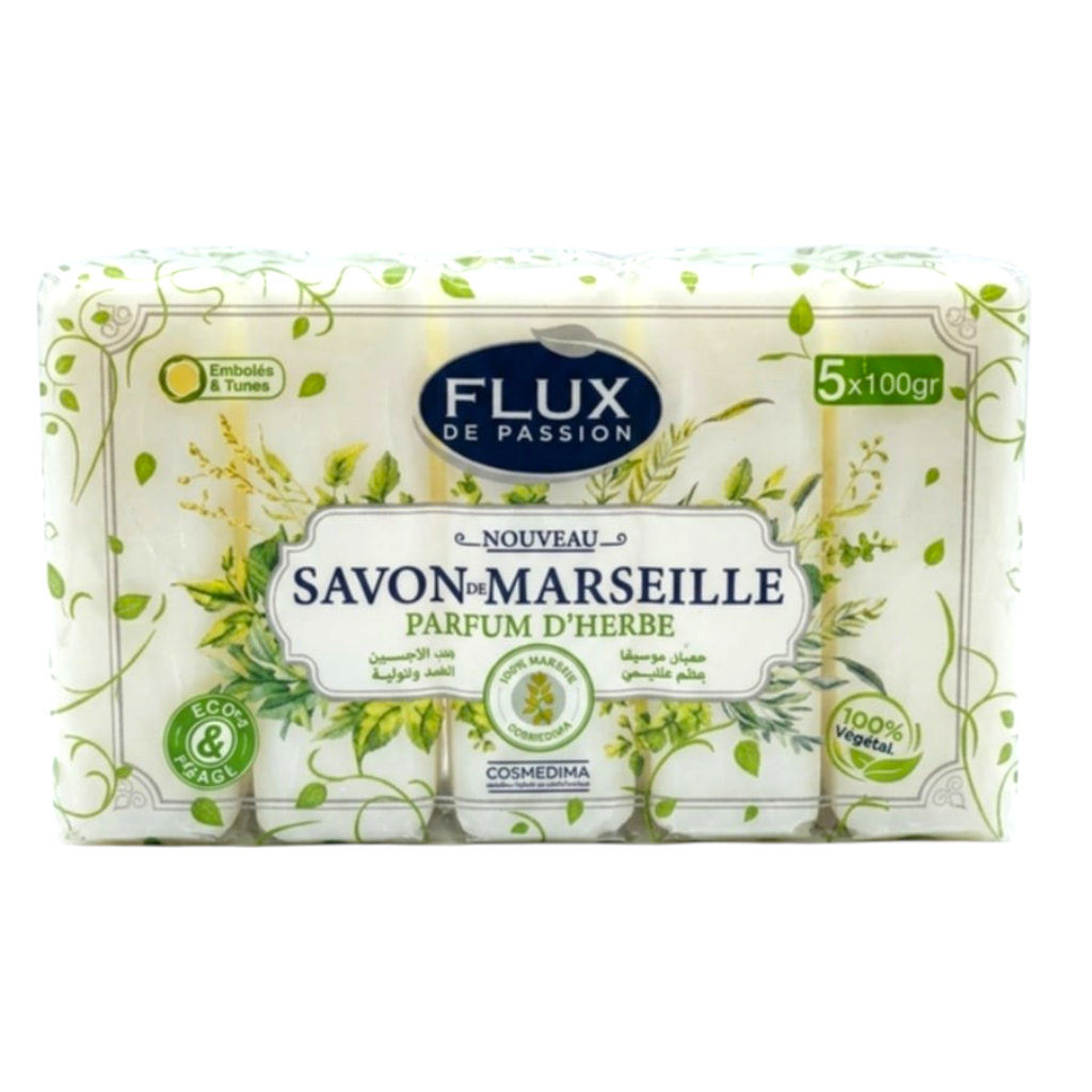 Flux De Passion Savon De Marseille Parfum Citron Parfum D'Herbe 1 Pièce