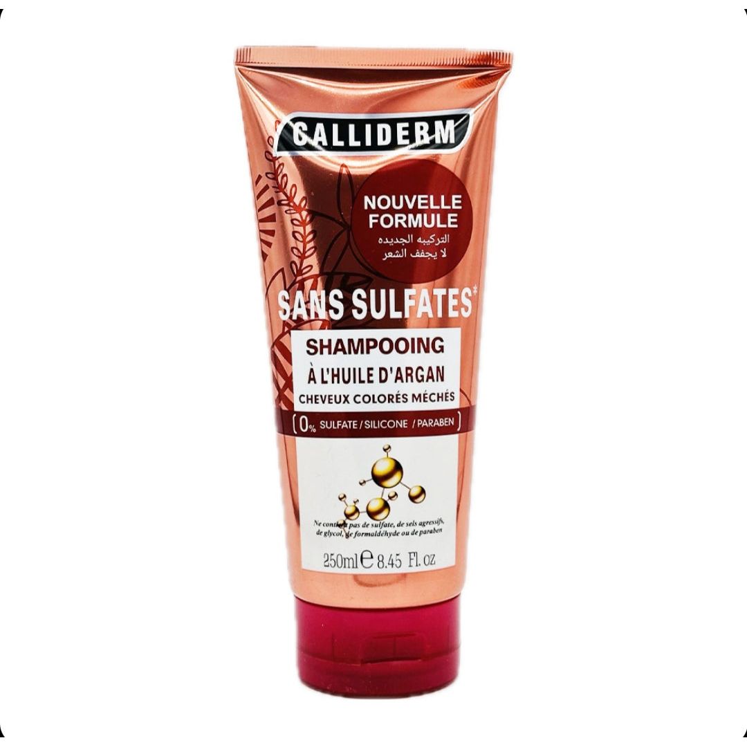 شامبو كاليديرم بزيت الأرغان للشعر المصبوغ والمُخصل 0% كبريتات