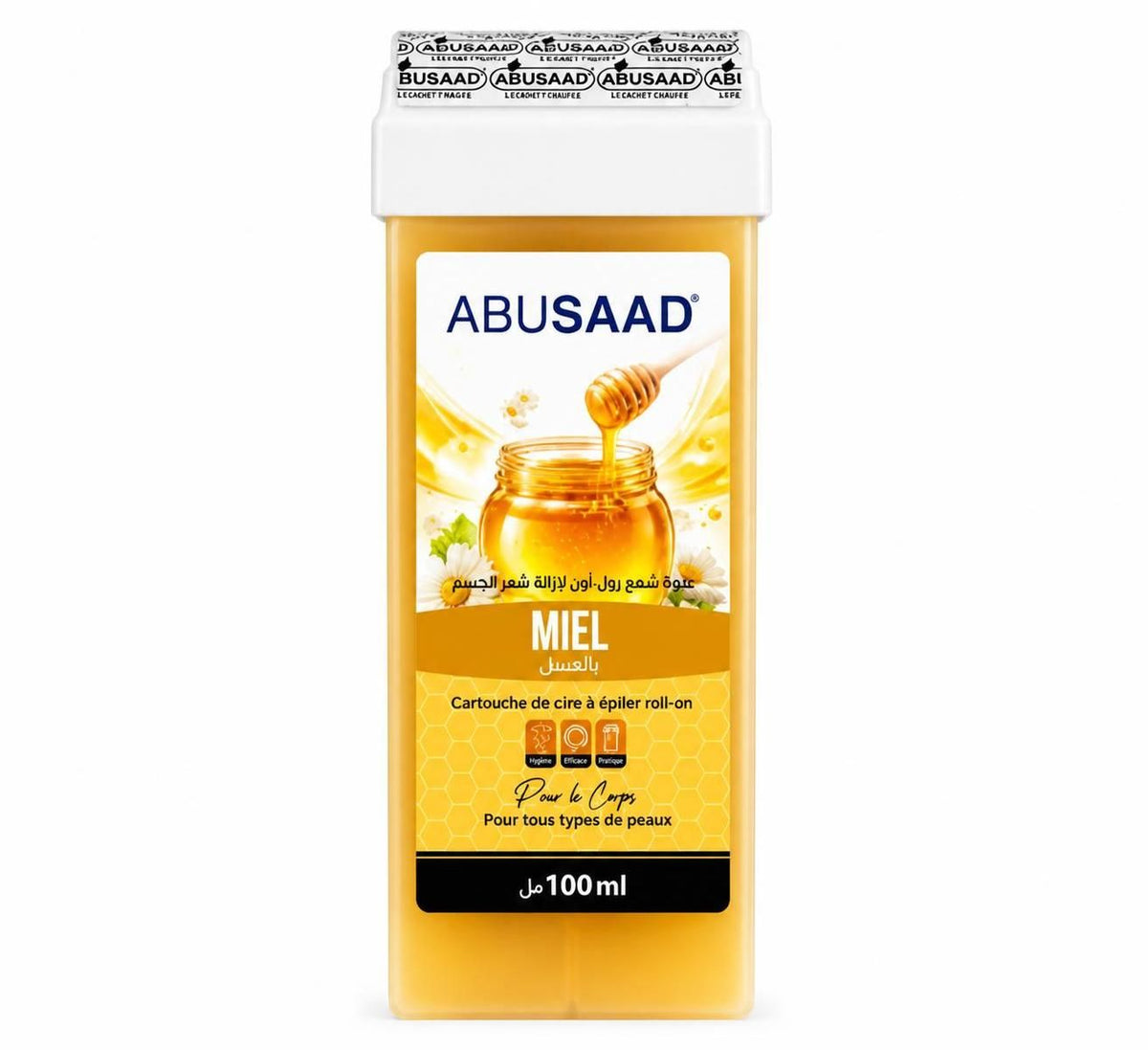 Abusaad Miel  Cartouche De Cire À Épiler Roll-on Au Miel