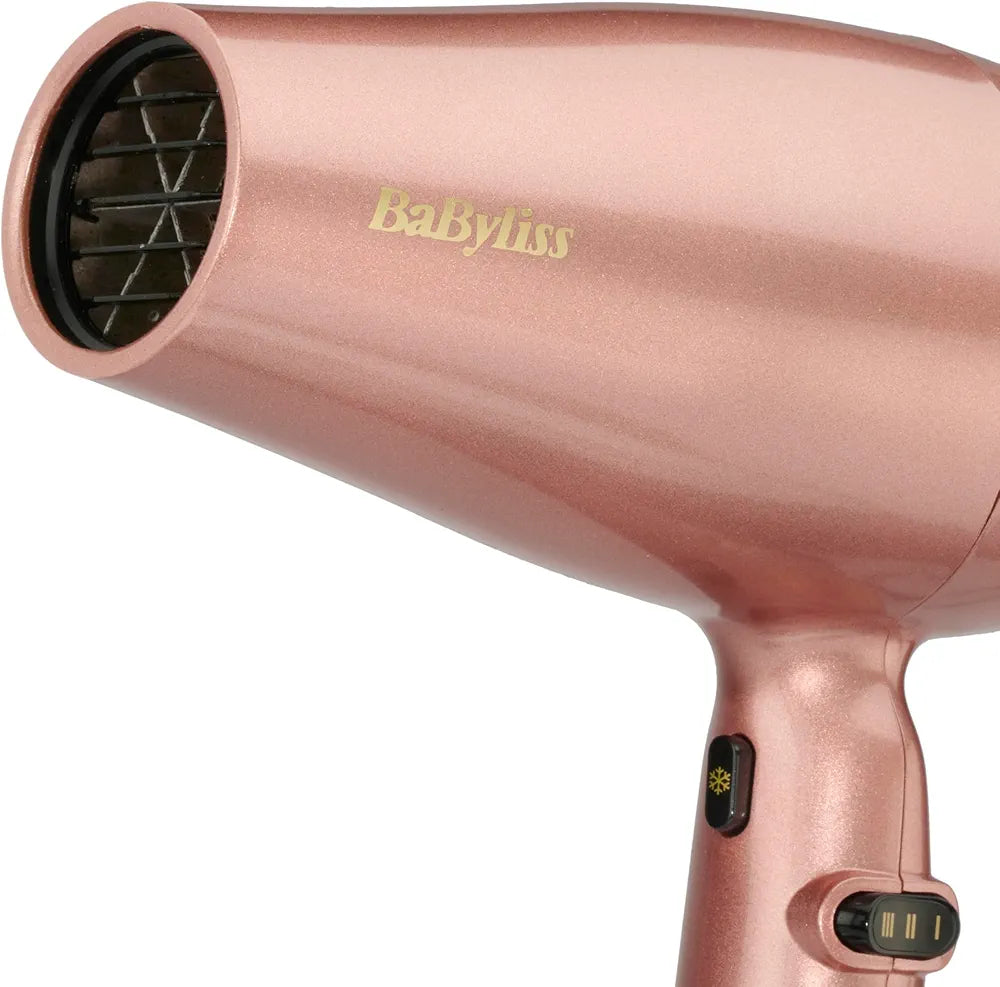 Babyliss Sèche-Cheveux Rose Gold - Sèche-Cheveux Léger Et Puissant 2100 Watts Avec Technologie Ionique