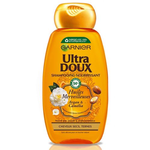 Garnier Ultra Doux Shampoing Lumineux à la Camomille et au Miel de Fleurs