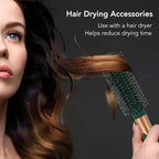 Brosse à Cheveux Ronde pour Brushing, Brosse à Cheveux Ronde Professionnelle avec Poignée Confortable pour le Coiffage et le Volume de Soufflage, Peigne de Toilettage pour Salon à(Brosse ronde)