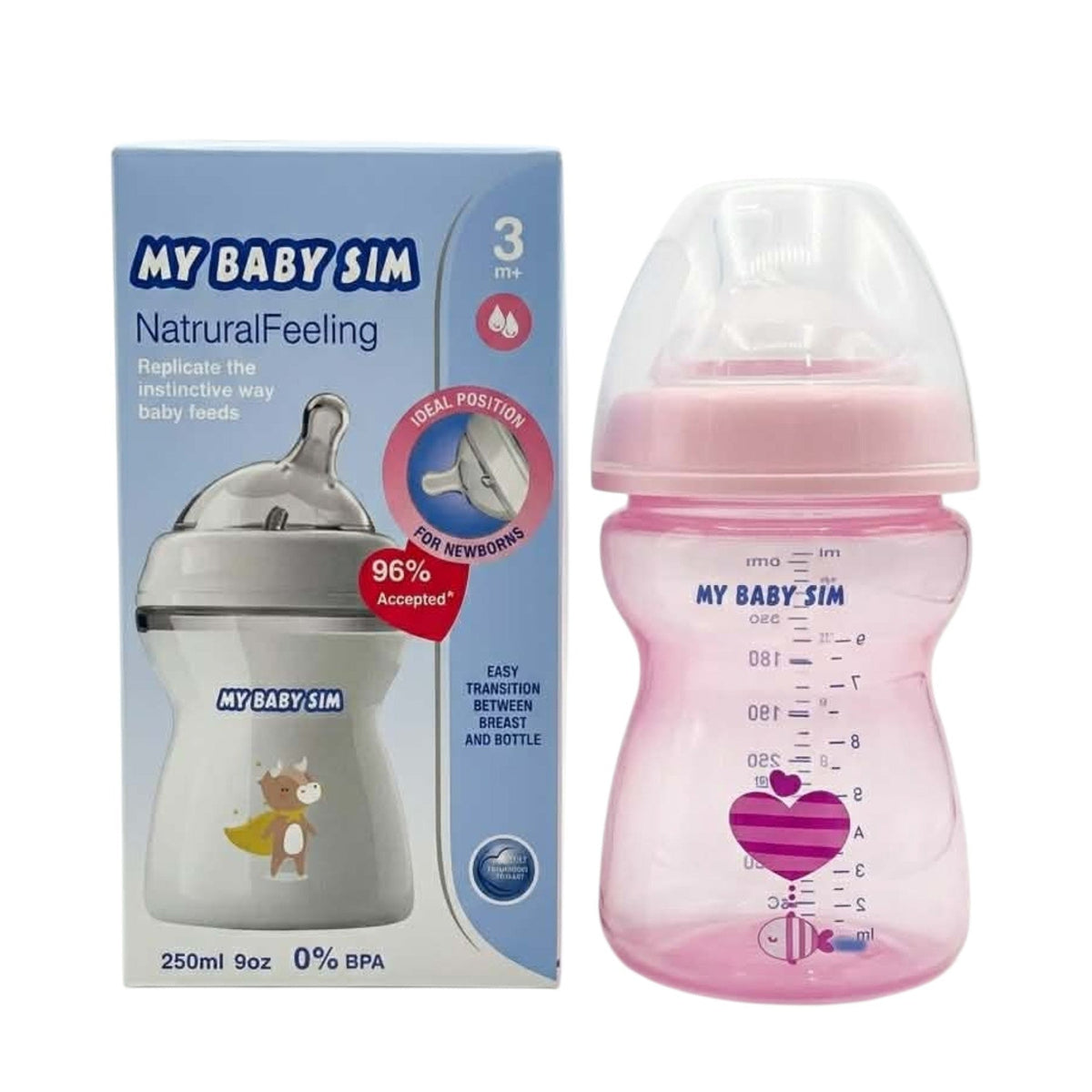 My Baby Sim Biberon Natural Feeding – 3 Mois+