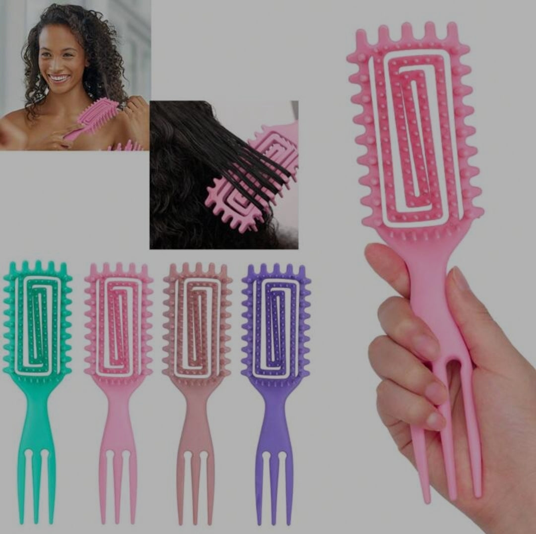 1 Paquet De Brosse Définissante Pour Cheveux Bouclés, Brosse À Cheveux Aérée  Nouvelle