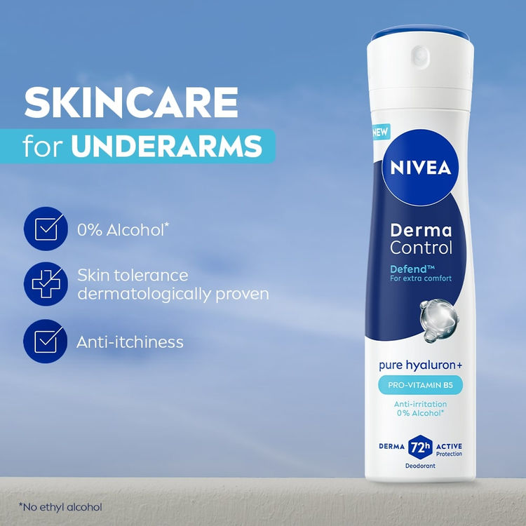 Nivea Déodorant Derma Control Pure Hyaluron Pro-Vitam8N B5 0% Alcohol
