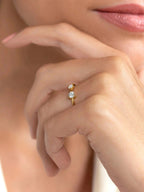 Aira Double Gemstone Ring