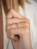 Aira Double Gemstone Ring