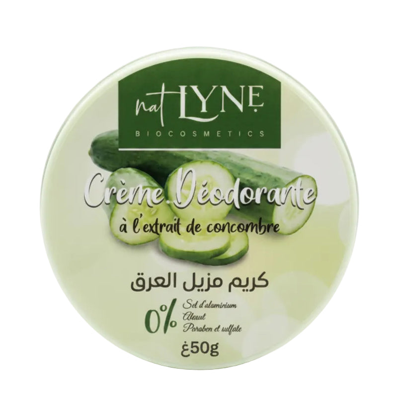Natlyne Créme Déodorante À l'extrait de Concombre 0%