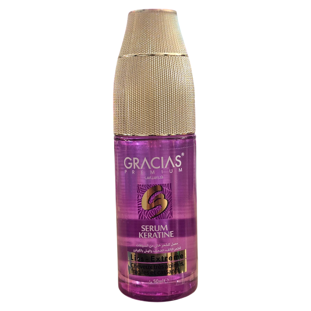 Gracias Serum Keratine Sans Sulfate Cheveux Très Abimés, Fragiles Et Cassants