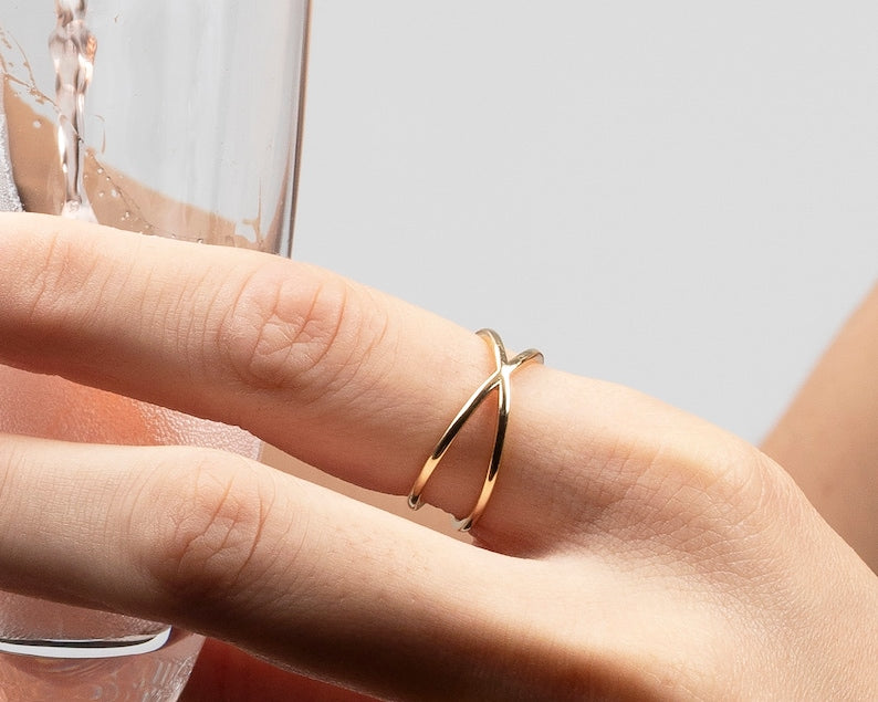 Bague Double Plaquée