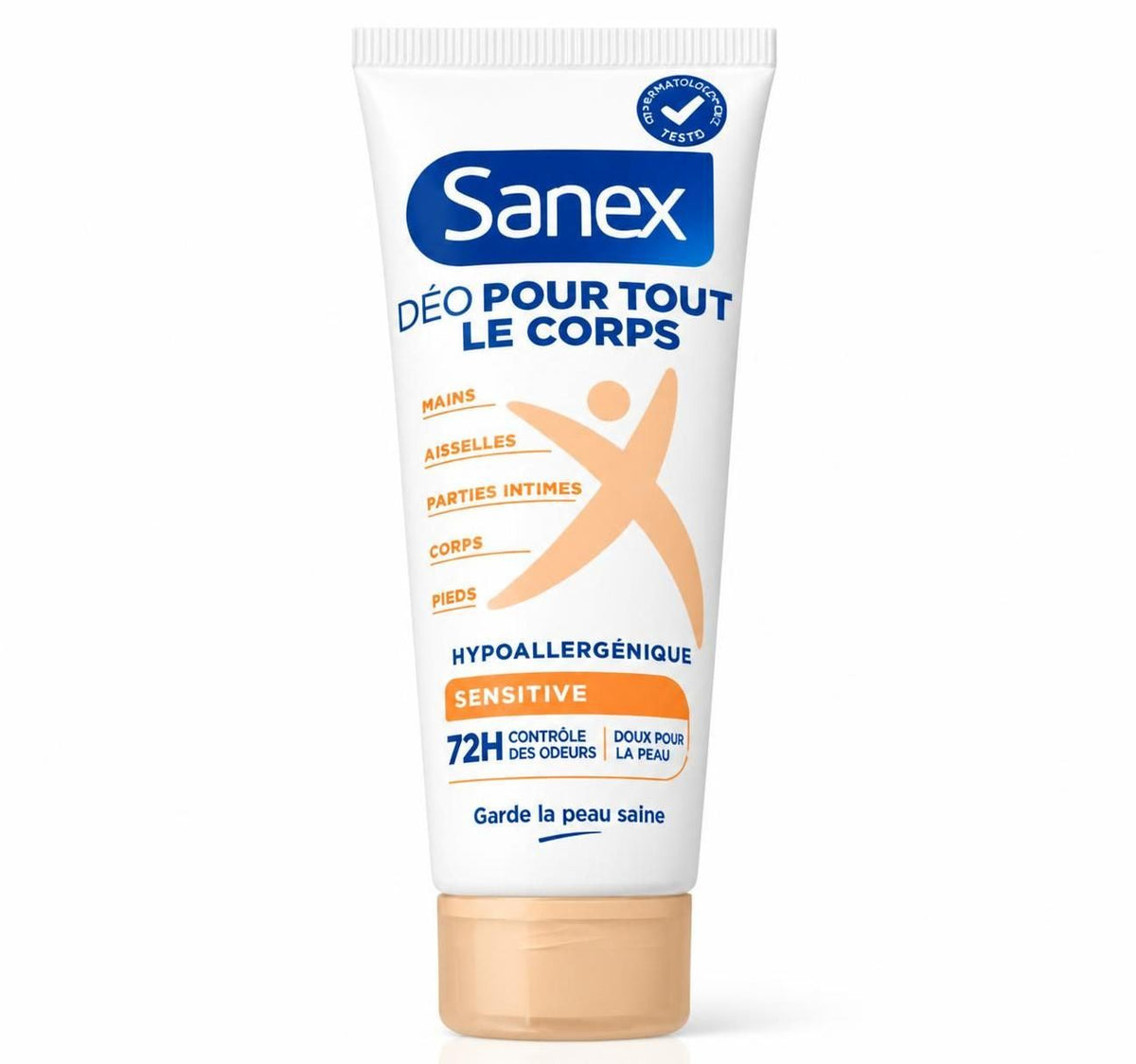 Sanex Déodorant Pour Tout Le Corps Sensitive 72h – Peaux Sensibles Hypoallergénique