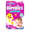 Bimbies Confort Couches Taille 4 (7Kg-18Kg) 9 Couches Bébé