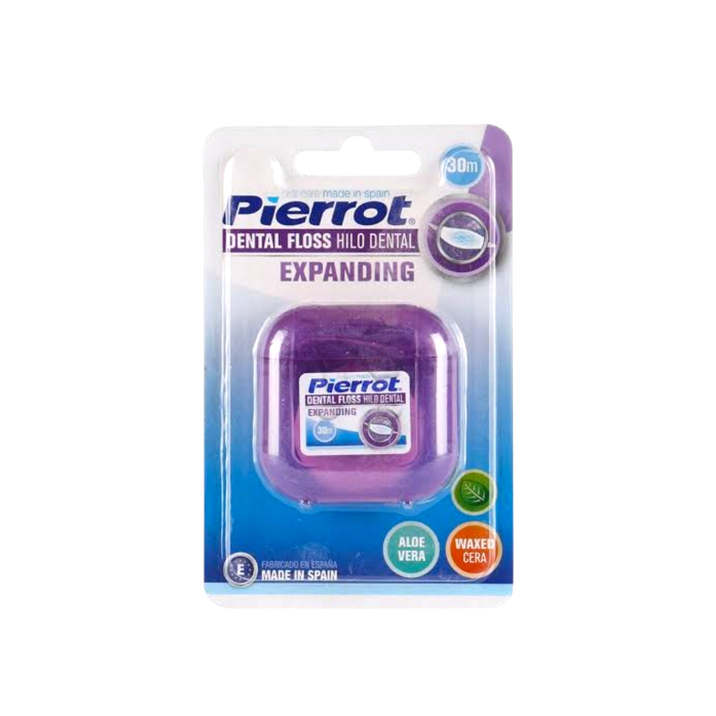 Pierrot Fil Dentaire Expanding 30M Ciré À L’Aloe Vera
