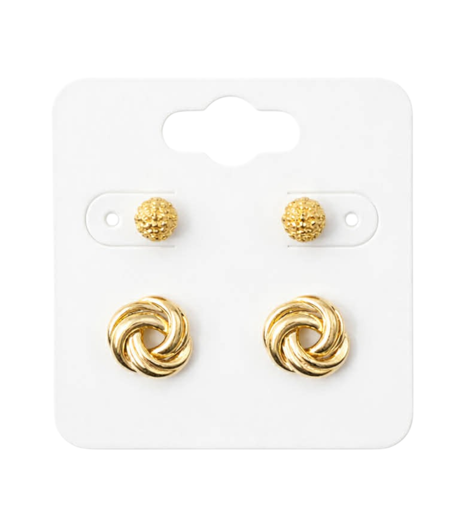 Duo De Boucles "Éclat Et Tissage"