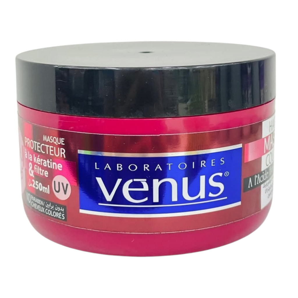 قناع فينوس لحماية لون الشعر مع فلتر الكيراتين وحمض الهيالورونيك