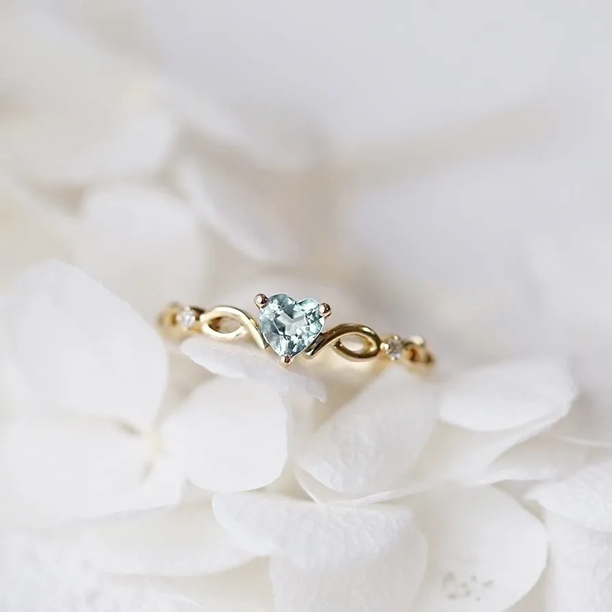 Bague Simple En Forme De Cœur Pour Femme