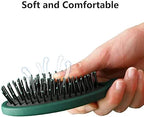 Brosse démêlante, brosse de massage à coussin d'air, outil de coiffage, manche mat confortable pour cheveux lisses et bouclés, utilisable sur cheveux mouillés et secs.