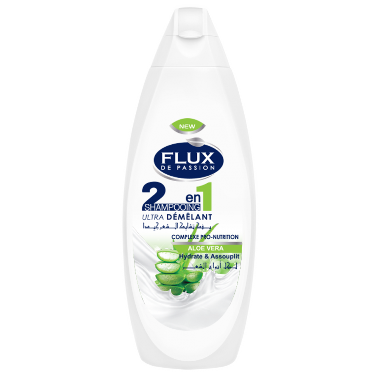 شامبو FUX DE PASSION 2in1 ULTRA DETANGLING SHAMPOO PRO-NUTRITION COMPLEX ALOE VERA يرطب وينعم