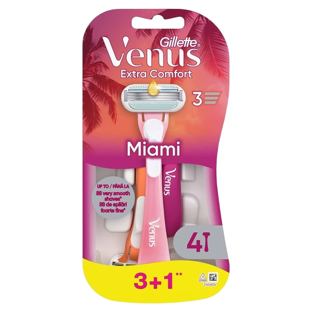 Gillette Venus Extra Comfort Miami – Rasoirs Jetables Femme (Lot de 3)
