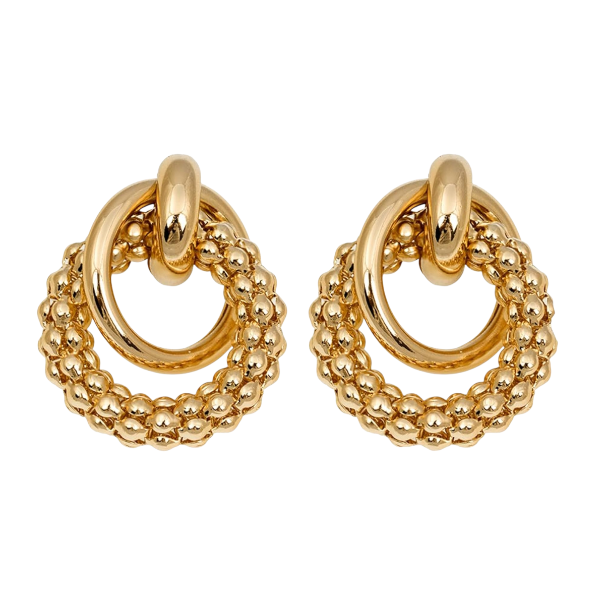 Boucles d'oreilles pendantes torsadées rondes pour femmes, bijoux pour femmes