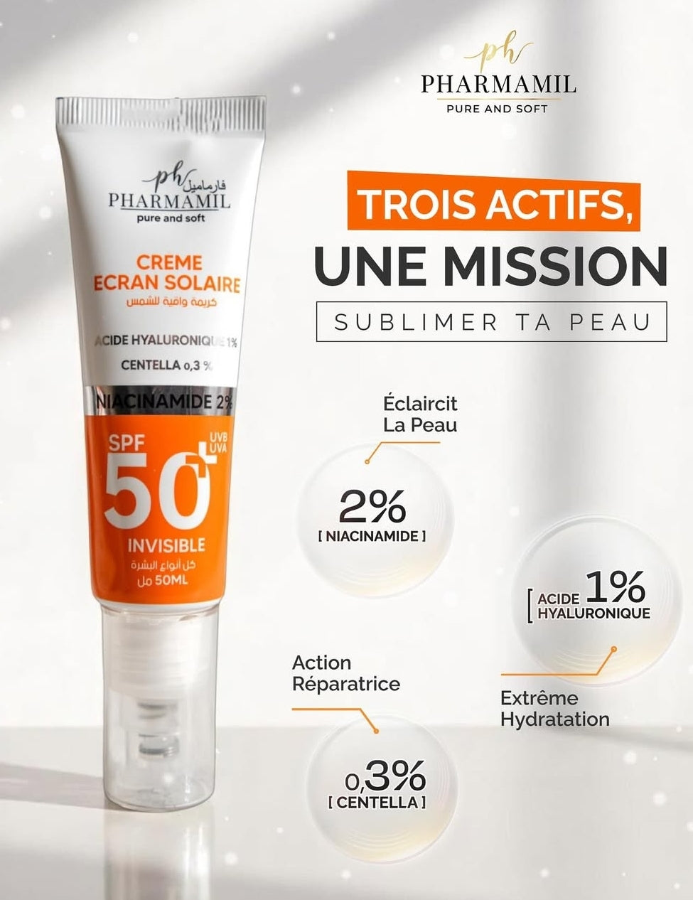 Pharmami Crème Solaire Pure And Soft Spf 50+