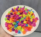 10 Pinces À Cheveux Miniatures Colorées