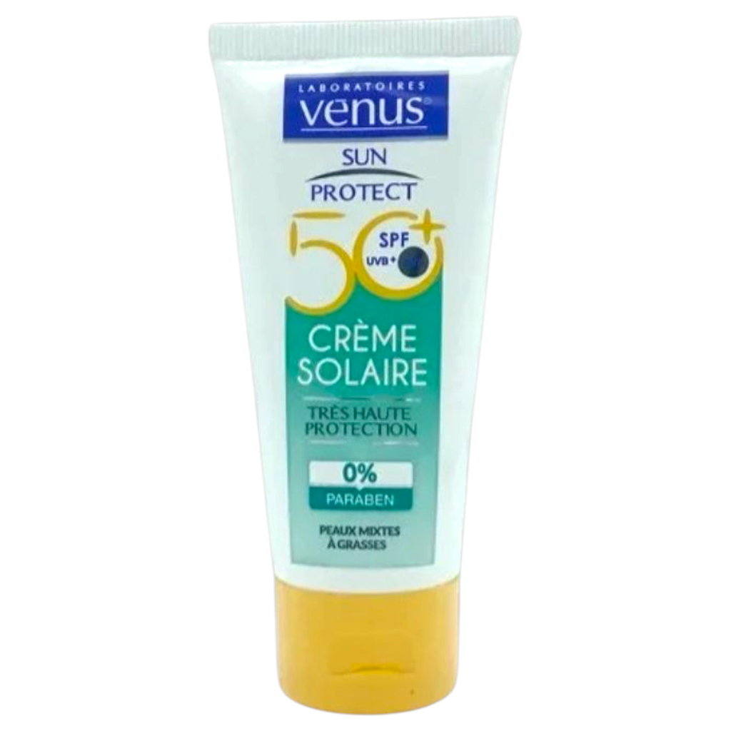Venus Sun Protect 50 Spf Uvb+Uva Créme Solaire 0% Paraben Peaux Mixtes À Grasses