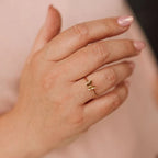 Bague Papillon Anneau Délicat Rempli