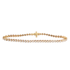 Bracelet Tennis En Diamants Cultivés En Laboratoire Taille Ronde Bracelet De Mariée En Jaune 14 Carats Cadeau Bracelet En Diamants Sans Conflit Pour Elle