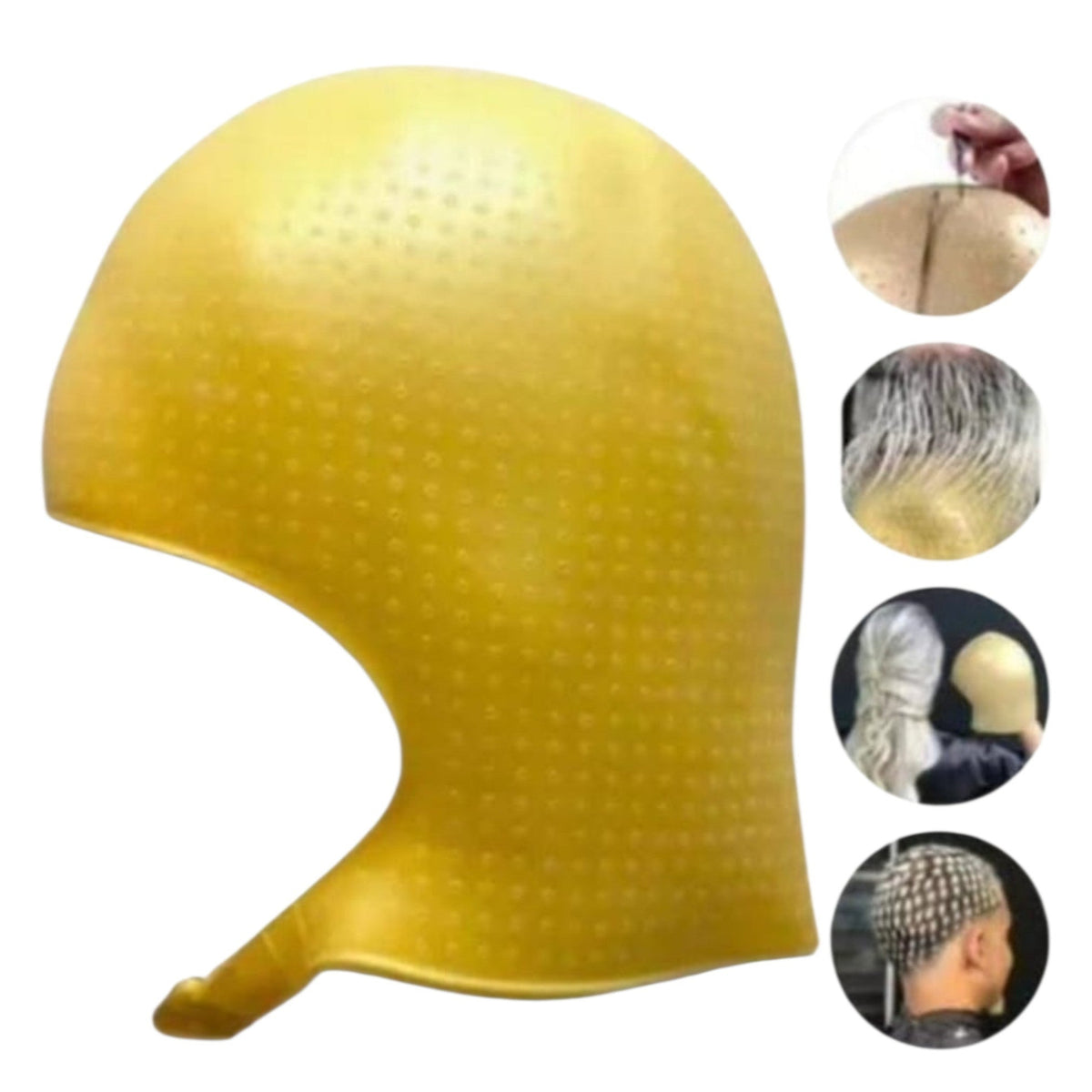 Bonnet À Mèches Silicone Bonnet Meches Coloration Bonnet Pour Meches Cheveux Réutilisable