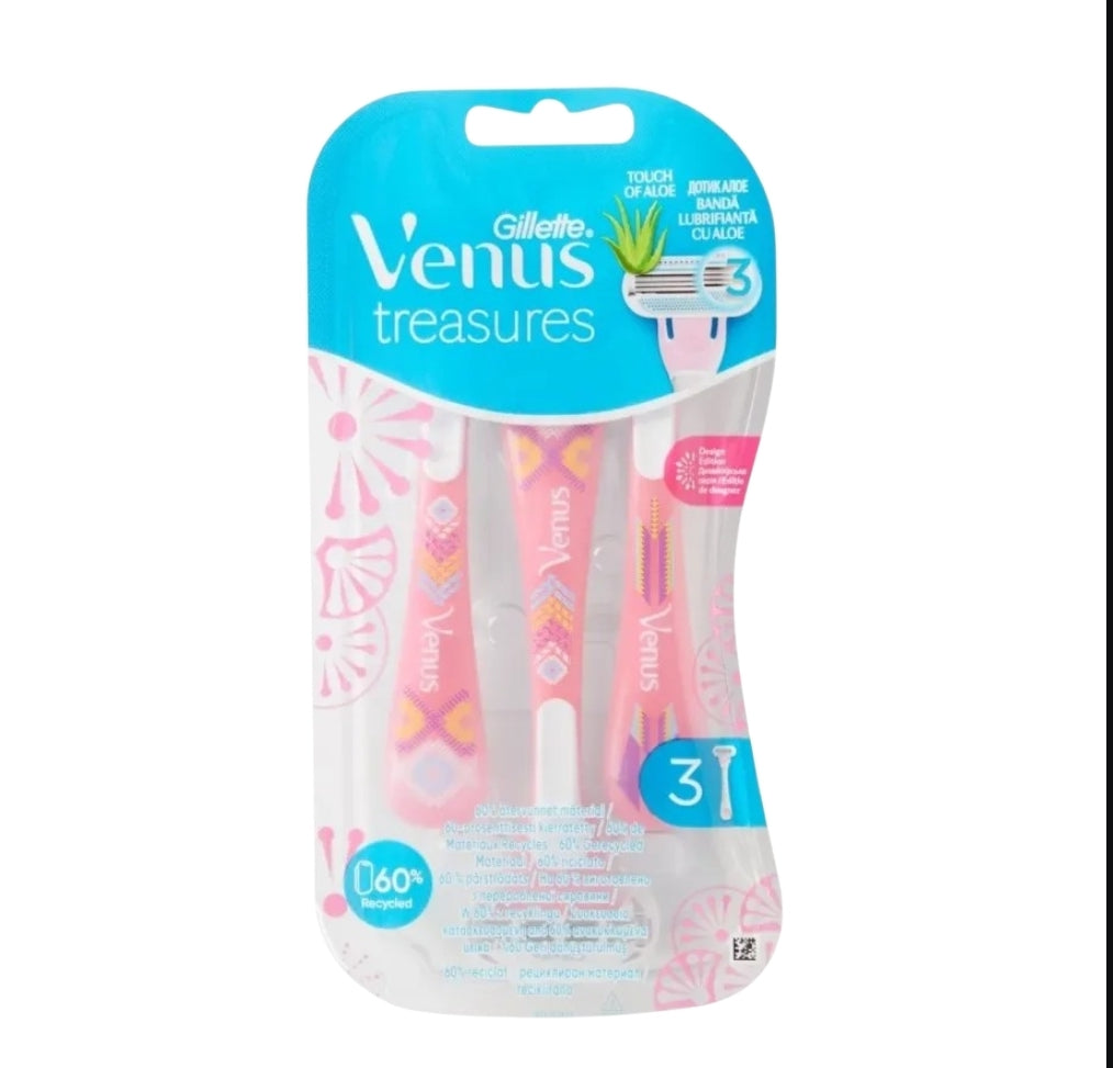 Gillette Venus 3 Treasures Rasoirs 3Pcs