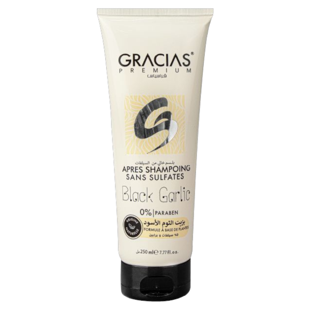 بلسم غراسياس الخالي من الكبريتات بالثوم الأسود