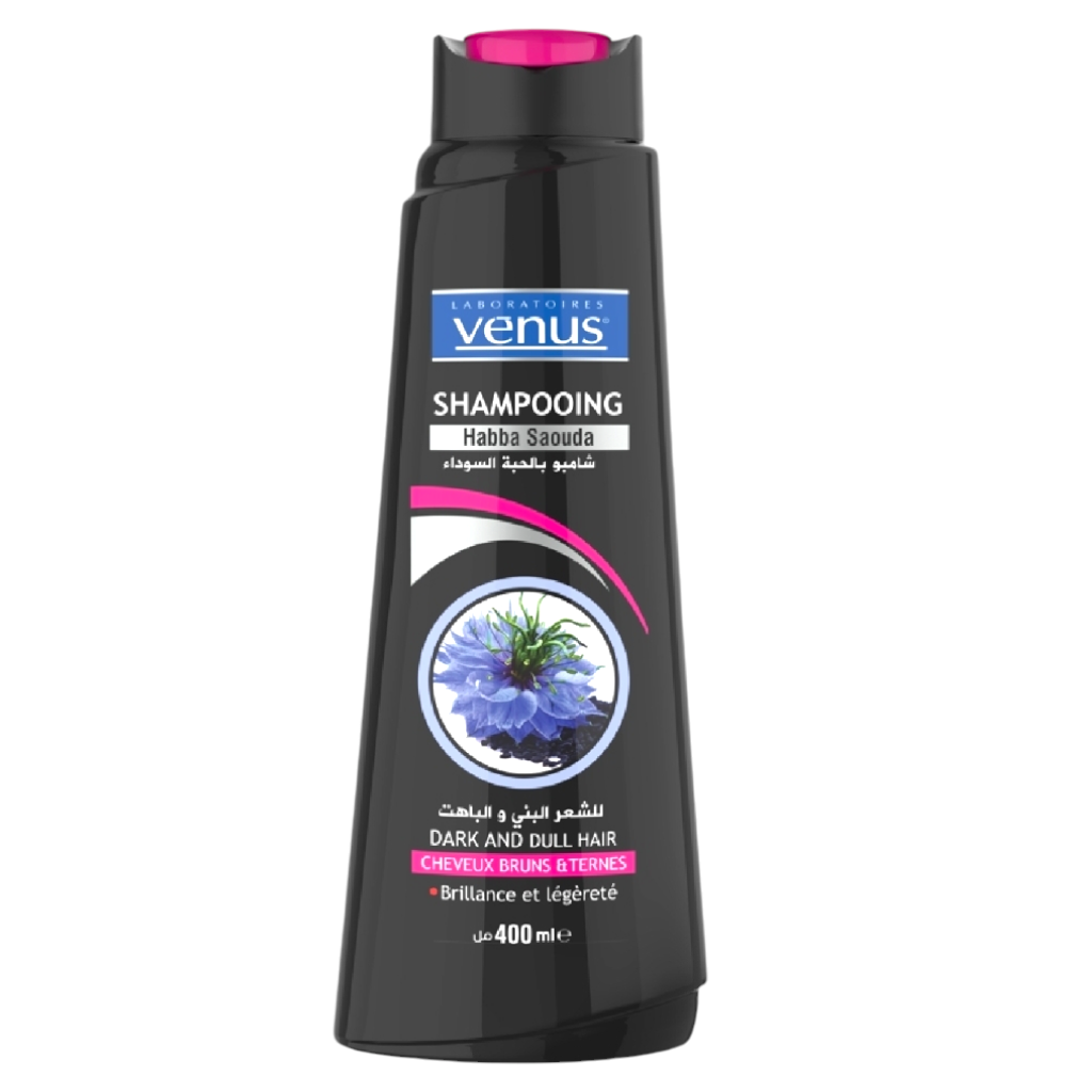شامبو فينوس هابفا سودة للشعر الداكن والباهت، يمنح الشعر البني الباهت لمعانًا وإشراقة
