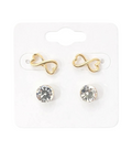 2Paires Ensemble De Mini Boucles D'Oreilles Clous