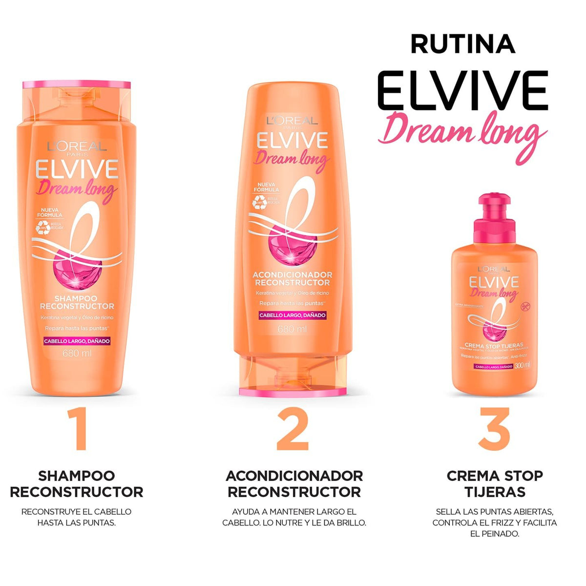 Elvive Dream Long Crème Pour Cheveux Abîmés