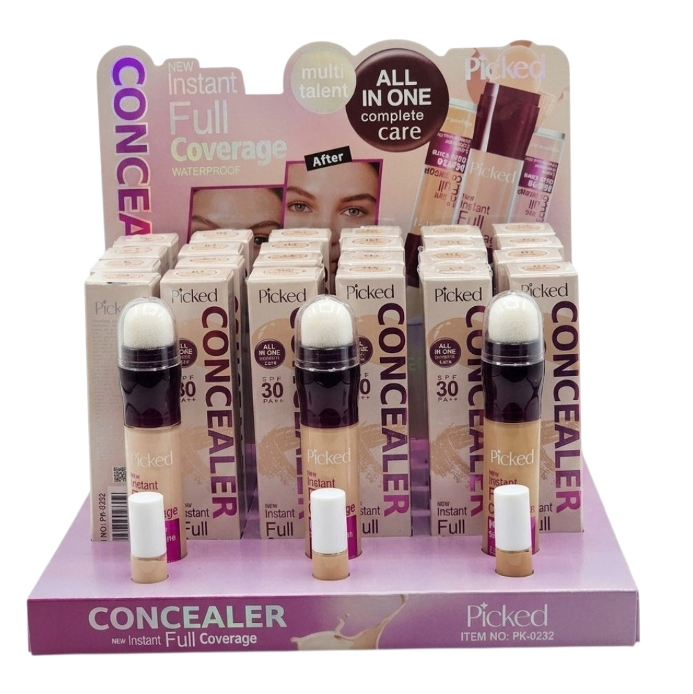 Picked Correcteur Stick Éponge Picked Instant Full Coverage SPF 30 – Haute Couvrance Waterproof