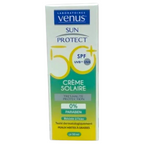 Venus Sun Protect 50 Spf Uvb+Uva Créme Solaire 0% Paraben Peaux Mixtes À Grasses