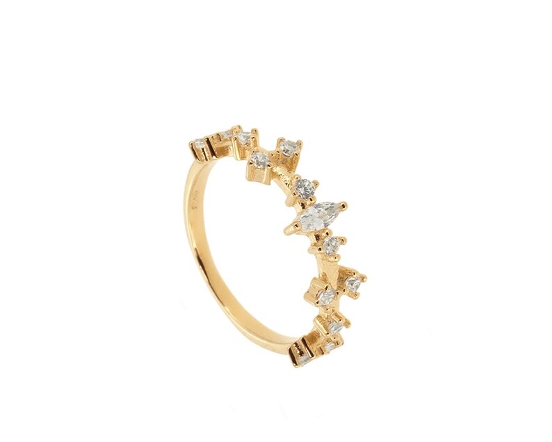 Bague Plaquée Zirconium Cubique