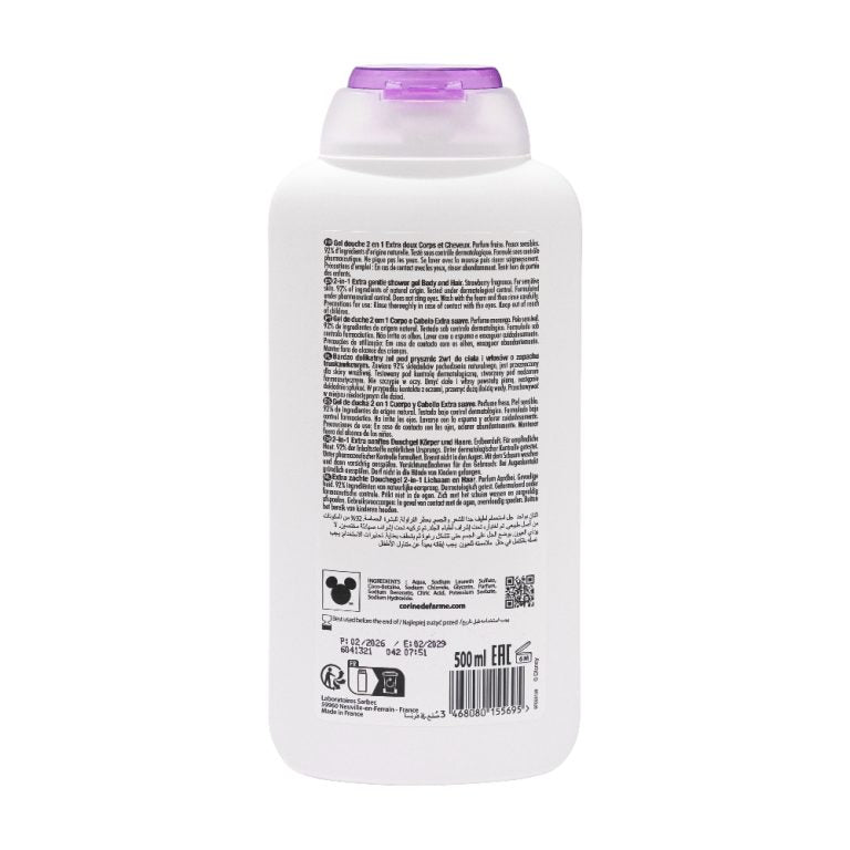 Corine de Farme Gel Douche 2en1 Corps & Cheveux  Disney Frozen  Peaux Sensibles
