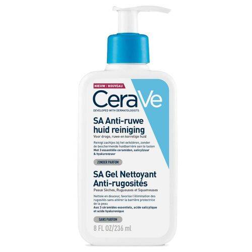 Cerave Gel Nettoyant Sa Anti-Rugosités Pour Les Peaux Sèches Et Rugueuses 236 Ml