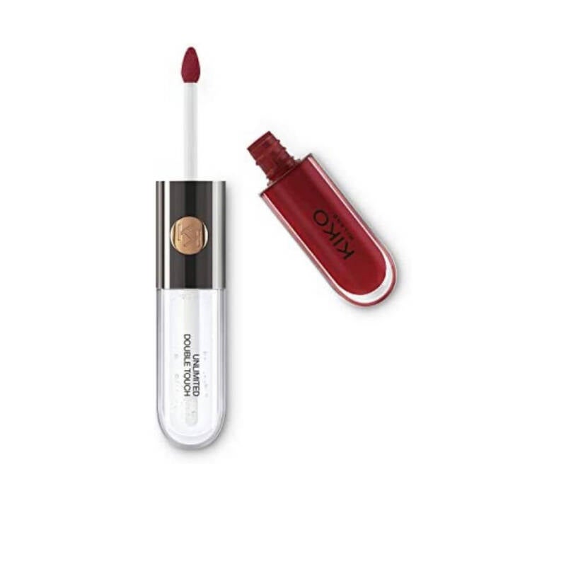 أحمر شفاه سائل كيكو أنليميتد دبل تاتش بخطوتين، لمسة نهائية مضيئة