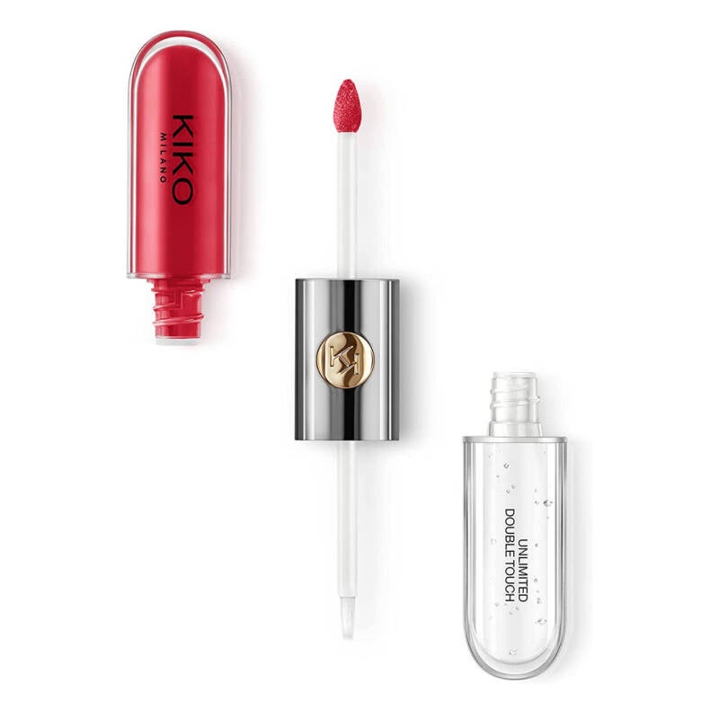 أحمر شفاه سائل كيكو أنليميتد دبل تاتش بخطوتين، لمسة نهائية مضيئة