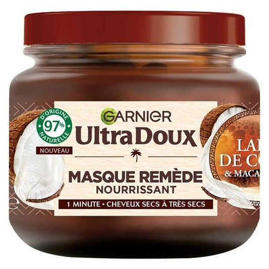 Garnier Ultra Doux Masque Remède Assouplissant Lait De Coco 340 Ml