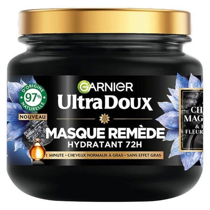 Garnier Ultra Doux - Masque Hydratant & Équilibrant Au Charbon Magnétique